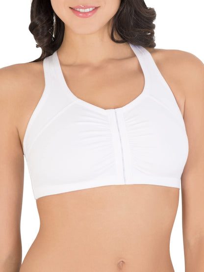 Womens Front Closure Cotton Sports Bra