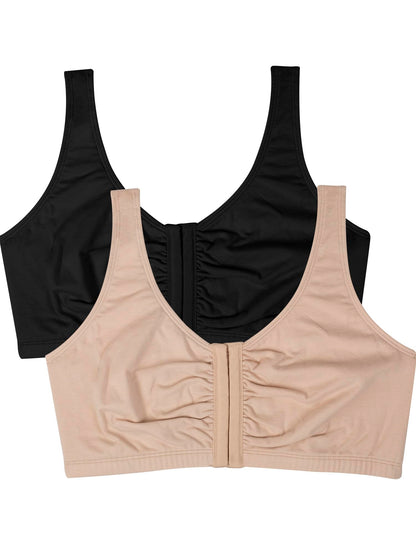Womens Front Closure Cotton Sports Bra