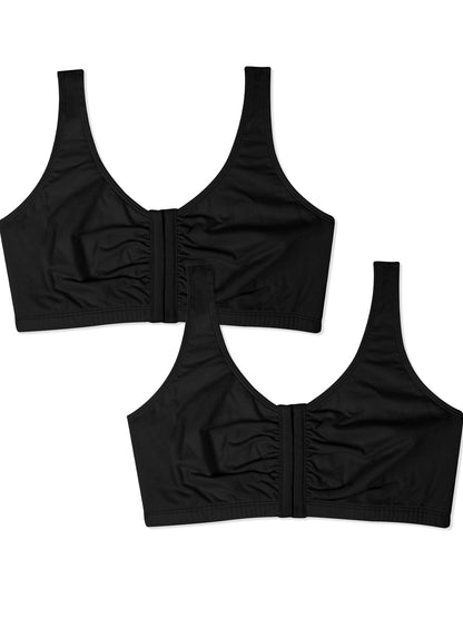Womens Front Closure Cotton Sports Bra