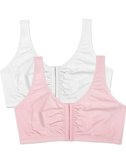 Womens Front Closure Cotton Sports Bra