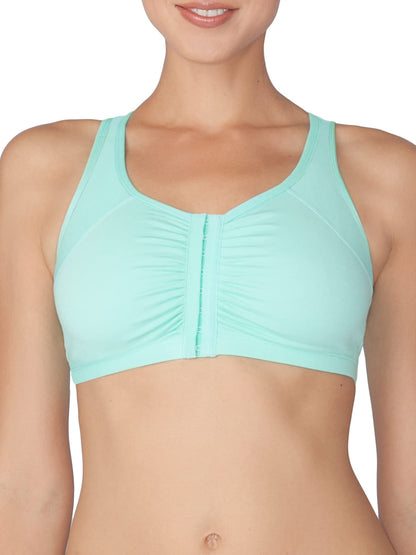 Womens Front Closure Cotton Sports Bra