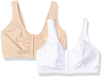Womens Front Closure Cotton Sports Bra