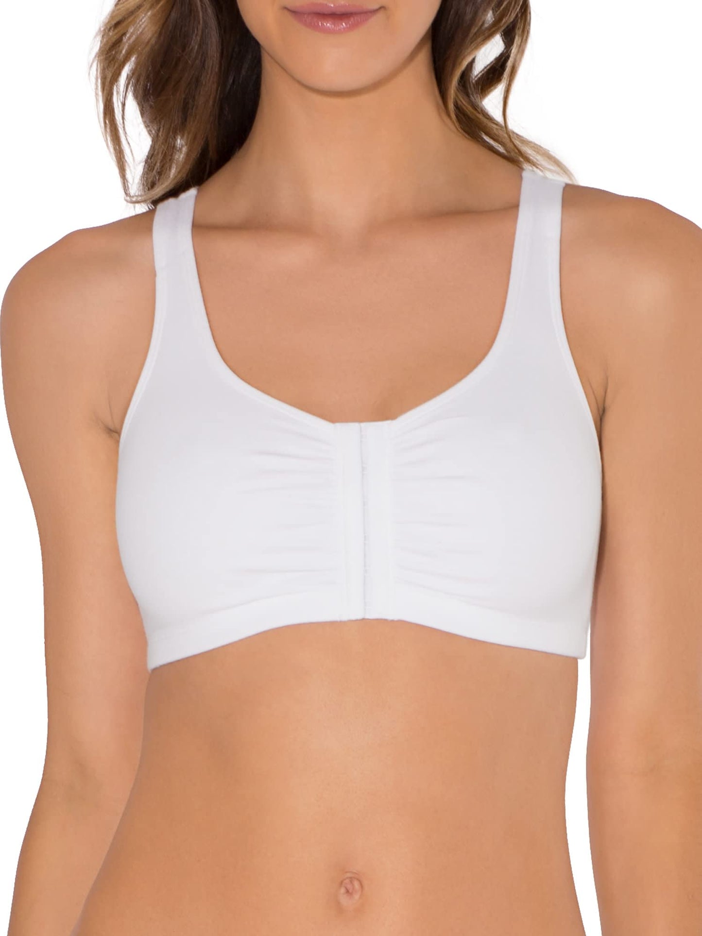 Womens Front Closure Cotton Sports Bra