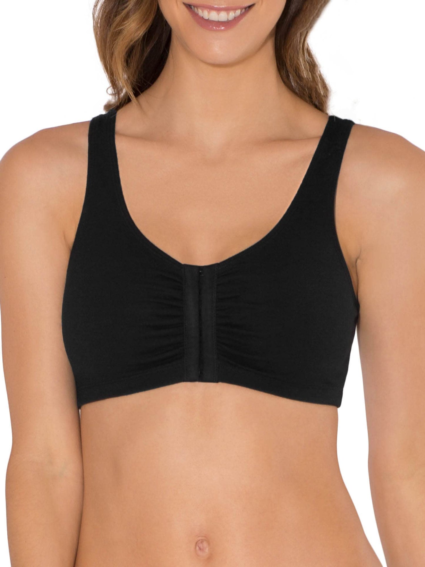 Womens Front Closure Cotton Sports Bra