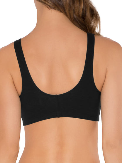 Womens Front Closure Cotton Sports Bra