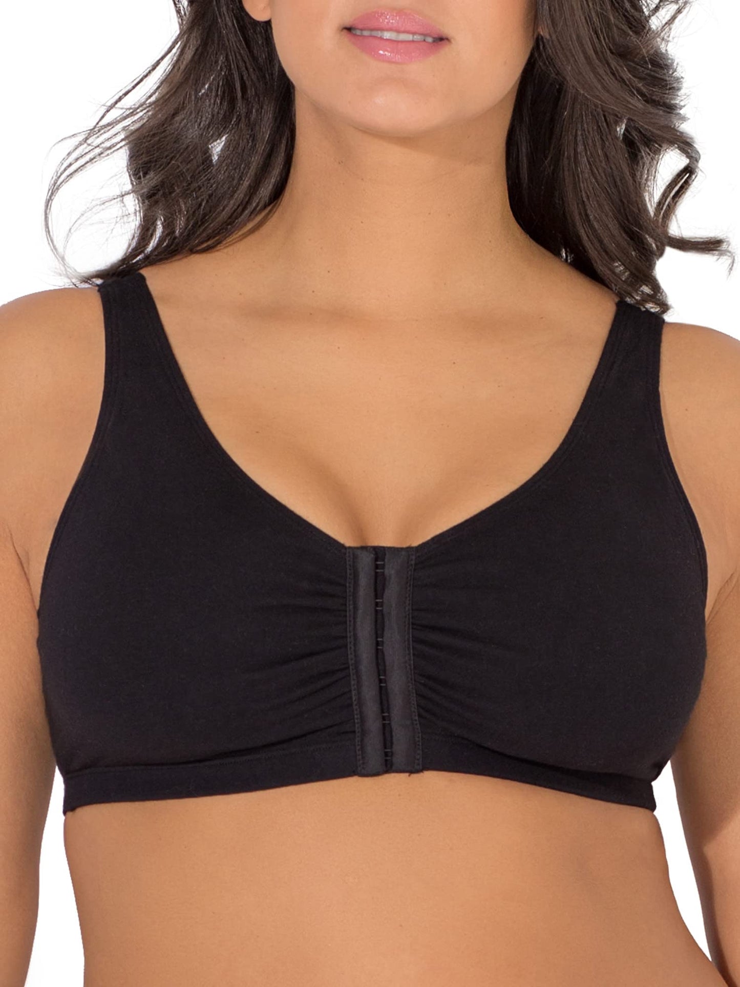 Womens Front Closure Cotton Sports Bra