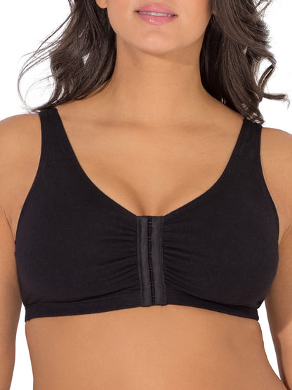 Womens Front Closure Cotton Sports Bra