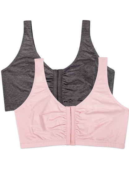 Womens Front Closure Cotton Sports Bra