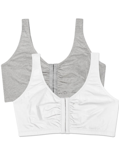 Womens Front Closure Cotton Sports Bra