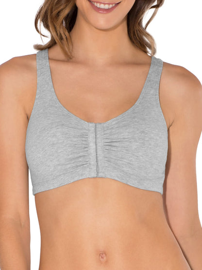 Womens Front Closure Cotton Sports Bra