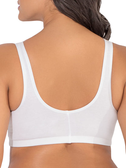 Womens Front Closure Cotton Sports Bra
