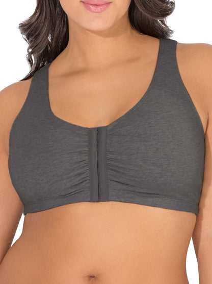 Womens Front Closure Cotton Sports Bra