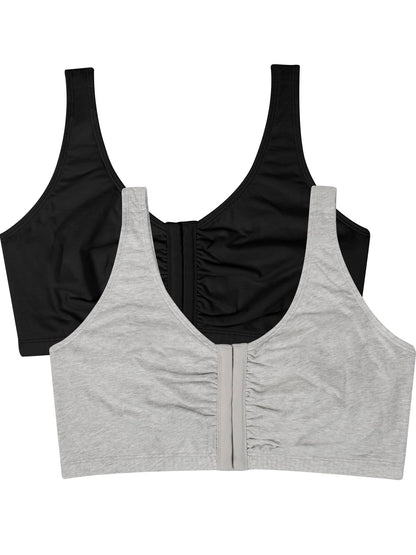 Womens Front Closure Cotton Sports Bra