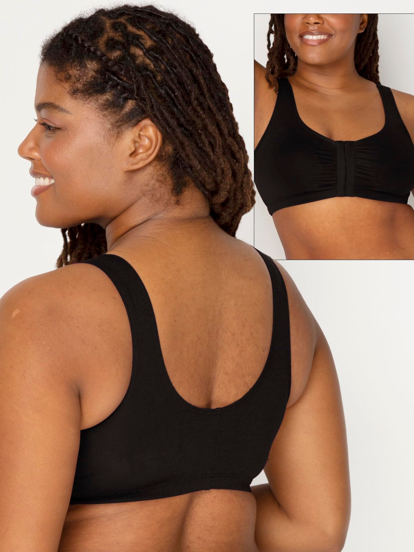 Womens Front Closure Cotton Sports Bra