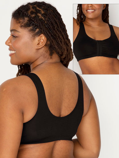 Womens Front Closure Cotton Sports Bra