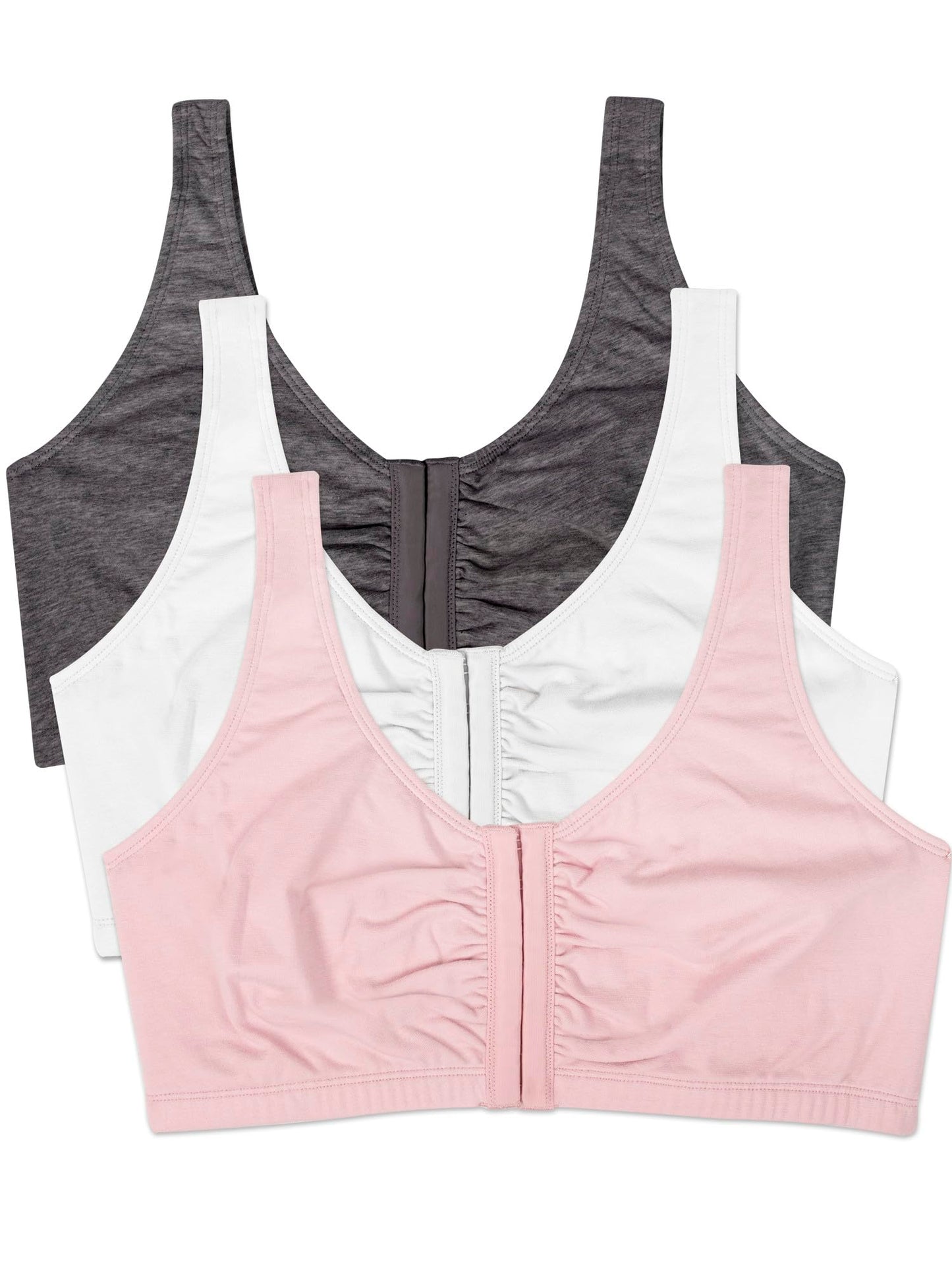 Womens Front Closure Cotton Sports Bra